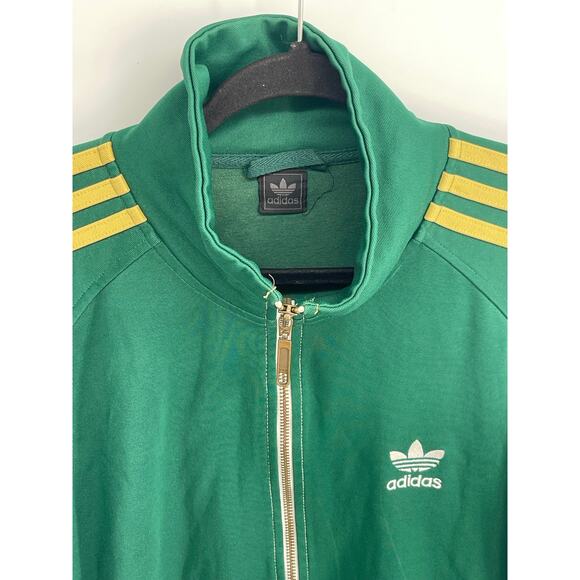 Adidas Trefoil full zip mock neck track jacket sz M - Picture 2 of 10